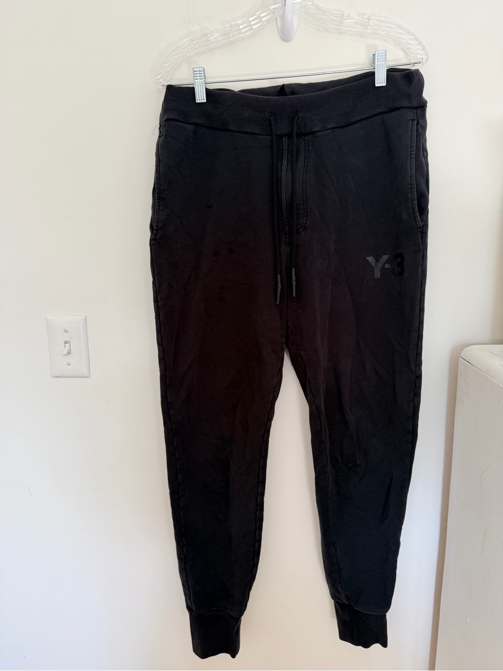 Y-3 adidas Yohji Yamamoto Men's Black Sweatpants Joggers Medium